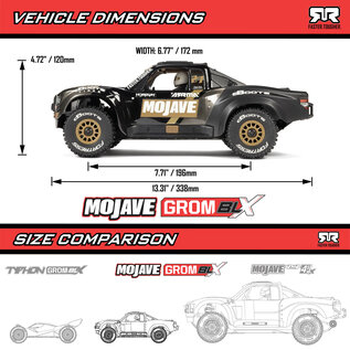 Arrma ARA2304T1 Black MOJAVE GROM 223S BLX Brushless 4X4 RTR
