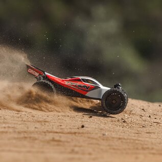 Arrma ARA2106T2  Red/White TYPHON GROM MEGA Brushed 4X4  Buggy RTR w/Battery & Charger