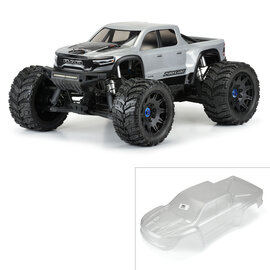 Proline Racing PRO3574-17  Pro-Line Ram 1500 TRX Pre-Cut Monster Truck Body (Clear) (X-Maxx)