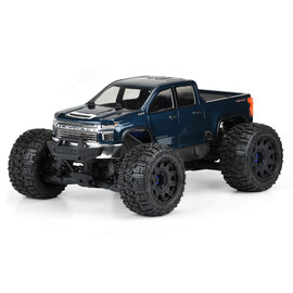Proline Racing PRO3582-00  Pro-Line 2021 Chevy Silverado 2500 HD Monster Truck Body (Clear) E-REVO 2.0 & MAXX
