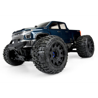 Proline Racing PRO3582-00  Pro-Line 2021 Chevy Silverado 2500 HD Monster Truck Body (Clear) E-REVO 2.0 & MAXX