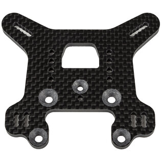 Team Associated ASC81635  FT Rear Shock Tower, 36.5, Carbon Fiber for RC8B4.1