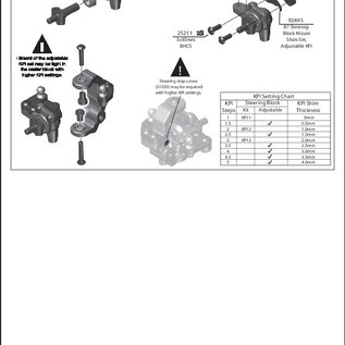 Team Associated ASC92479  FT Adjustable KPI Set