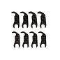 Team Associated ASC92495  FT Steering Block Mount Shim Set, Carbon Fiber for B7