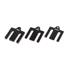 Team Associated ASC92438 FT Front Bulkhead Shims, carbon fiber for B7