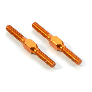 Xray XRA303211-O  Orange Aluminum Adjustable Turnbuckle L/R 30mm - SWISS 7075 T6 (2)