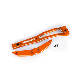 Traxxas TRA10221 ORNGE Alum Chassis brace, front Maxx, Maxx Slash