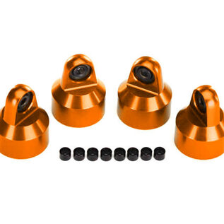 Traxxas TRA7764  Orange Aluminum GTX Shock Cap (4) Fits X-Maxx & XRT