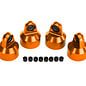 Traxxas TRA7764  Orange Aluminum GTX Shock Cap (4) Fits X-Maxx & XRT