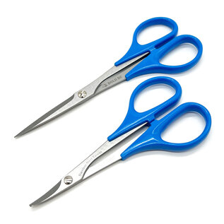 Avid RC BOL10525 Blue Curved & Straight Lexan Scissors Set