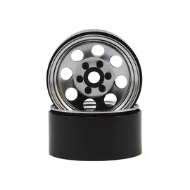 SSD SSD00270  SSD RC 8 Hole 1.9” Steel Beadlock Wheels (Chrome)