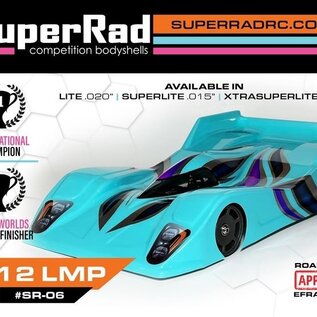 SuperRad SR-07L-015  SR-07L 1/12 LMP body SuperLite .015”