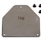Team Associated ASC92445  RC10B7 FT Steel Servo Weight Plate, 16g