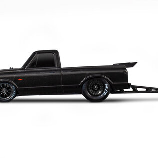Traxxas TRA94376-74  Black Drag Slash Brushless Drag Chevy C-10 Truck HD