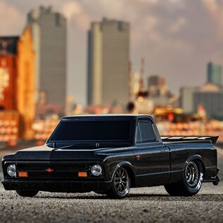 Traxxas TRA94376-74  Black Drag Slash Brushless Drag Chevy C-10 Truck HD