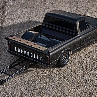 Traxxas TRA94376-74  Black Drag Slash Brushless Drag Chevy C-10 Truck HD