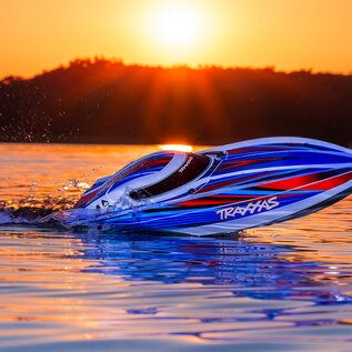 Traxxas TRA106064-4 Blue  Disruptor Race Boat 4S VXL