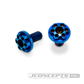 J Concepts JCO2549-1 Blue Titanium Finnisher 3x6mm Motor Screws (2)
