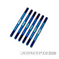 J Concepts JCO2723-1 Blue 3.5 x 55mm Fin Tit Turnbuckle Set XRAY XB2'24 (6)