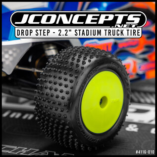 J Concepts JCO4116-010  Pink Drop Step Tires Fits 2.2″ Stadium Truck Wheel (2)