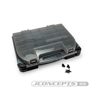 J Concepts JCO5130-28 JConcepts tool box w/upper storage, black / smoke gray