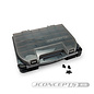 J Concepts JCO5130-28 JConcepts tool box w/upper storage, black / smoke gray