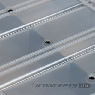 J Concepts JCO5130-28 JConcepts tool box w/upper storage, black / smoke gray