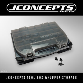 J Concepts JCO5130-28 JConcepts tool box w/upper storage, black / smoke gray