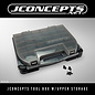 J Concepts JCO5130-28 JConcepts tool box w/upper storage, black / smoke gray