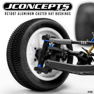 J Concepts JCO5186-1  Blue B7 Aluminum Caster Hat Bushings (4)