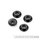 J Concepts JCO5216-2 Black B7 M4 low-Profile Aluminum Wheel Nut (4)