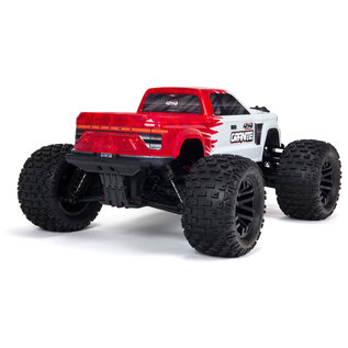 Arrma ARA4202XV3T2  Red & White GRANITE 4X4 V3 MEGA 550 Brushed Monster Truck RTR