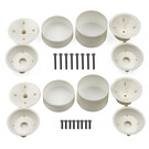 Team Associated ASC7807  RC10T Wide Rear and Narrow Front Wheels, (3-piece) white