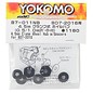Yokomo B7-011NBA  +4.5mm Clamping Wheel Hex Hub w/Spacers (2)