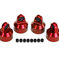Traxxas TRA7764R  Red Aluminum GTX Shock Cap (4) Fits X-Maxx & XRT