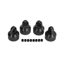 Traxxas TRA7764X  Black Aluminum GTX Shock Cap (4) Fits X-Maxx & XRT