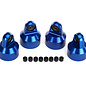 Traxxas TRA7764A  Blue Aluminum GTX Shock Cap (4) Fits X-Maxx & XRT