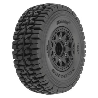 Proline Racing PRO1024811 Mirage TT 2.2"/3.0" BELTED SC Tires Mounted on Raid Black 6x30 Removable Hex (12mm & 14mm) Wheels (2)