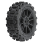 Proline Racing PRO1024610 Badlands MX 1.9" All-Terrain Buggy Tires (4) Mounted on Mach-10 Black 1.9" 12mm Hex Wheels for Typhon GROM 4x4 Front or Rear