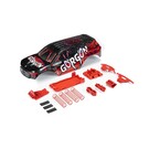 Arrma ARA402354 GORGON Painted Decaled Trimmed Body Set (Black/Red)