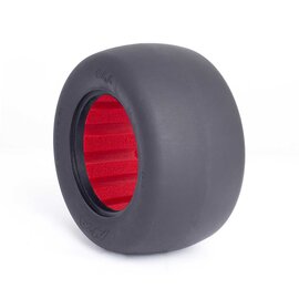 AKA Racing AKA13403QR 1/10 Stadium Truck Slick SSLW Tire w/Red Insert (2)