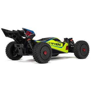 Arrma ARA4306V4T2 Yellow 1/8 Typhon 223S BLX Brushless RTR 4WD Buggy w/SLT3 2.4GHz Radio & DSC
