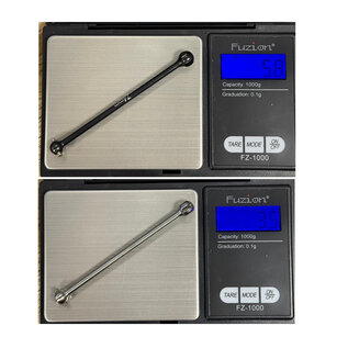 R1wurks R1-900122 R1WURKS (B74 Series) Ultra-lightweight Titanium HD CVA Bones, 74mm