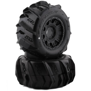 Proline Racing PRO1024910 1/10 Sand Paw HP BELTED F/R 2.8" MT Tires MTD 12/14mm Black Raid (2)