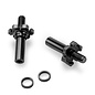 J Concepts JCO2827-2  Black Adjustable Titanium Front Axle (2) for B7