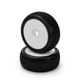 J Concepts JCO4034-12  Green Relapse Tire Mounted on 3357W White Wheels 403412