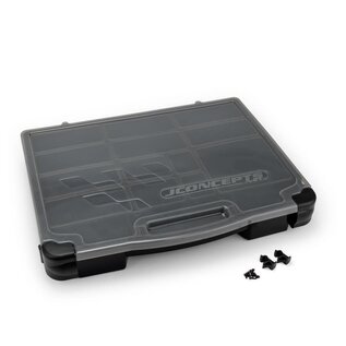 J Concepts JCO5128-28  Gray Parts Box  Fits 1/10th and 1/8th Parts