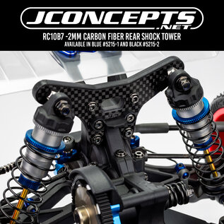 J Concepts JCO5215-1  Blue 2mm Carbon Fiber Rear Shock Tower for B7