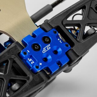 J Concepts JCO5184-1 RC10B7 Front Bulkhead 2.5 Degree (9.3g), Aluminum, Blue