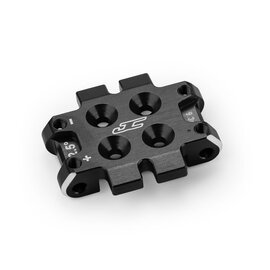 J Concepts JCO5184-2 Black Front Bulkhead 2.5 Degree (9.3g), Aluminum for B7